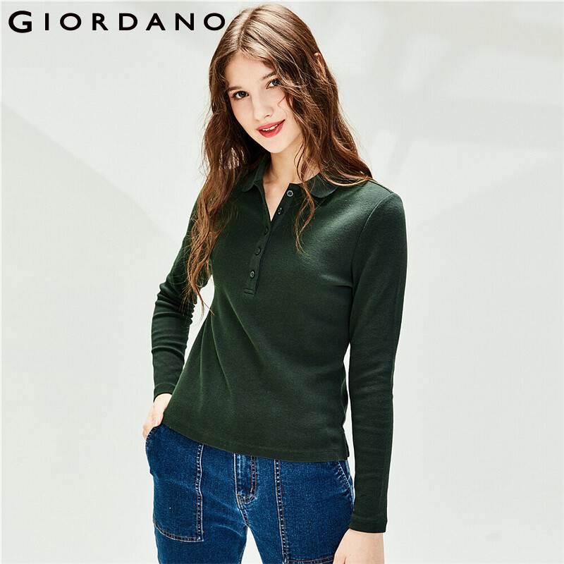 Giordano Women Polos Stretchy Plain Knitted Shirt Long Sleeve Side Vents At Hem Soild Femme 90310602, 01green
Giordano Women Polos Stretchy Plain Knitted Shirt Long Sleeve Side Vents At Hem Soild Femme 90310602, 01green