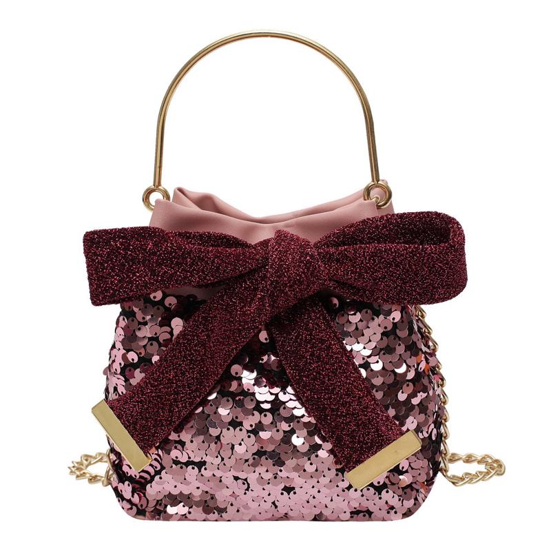 Fashion Sequin Small Bag New Style Handbag New Foreign Style Versatile Chain Bag Messenger, Black 
Fashion Sequin Small Bag New Style Handbag New Foreign Style Versatile Chain Bag Messenger, Black