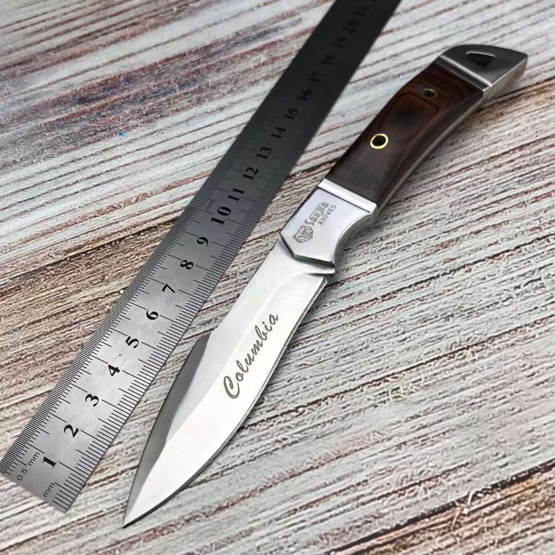 K91 small hunting knife blade 5Cr13Mov steel mahogany handle is suitable for hunting, fishing, outdoor survival camping, hiking and self-def
K91 small hunting knife blade 5Cr13Mov steel mahogany handle is suitable for hunting, fishing, outdoor survival camping, hiking and self-def