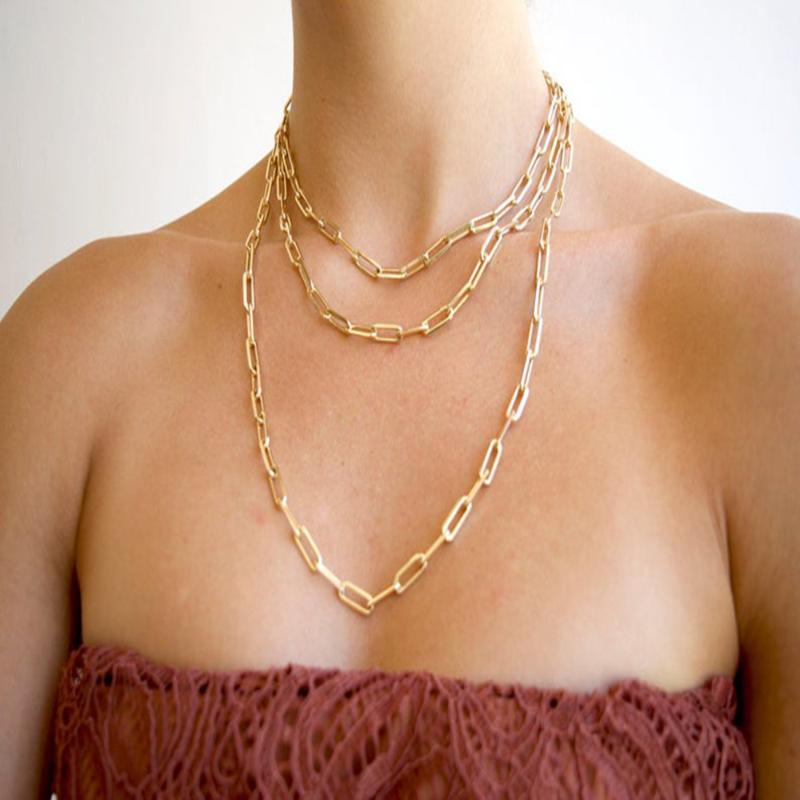 New punk thick chain multi-layer necklace bohemian style 2020 fashionable sexy net red jewelry great gifts for girls
New punk thick chain multi-layer necklace bohemian style 2020 fashionable sexy net red jewelry great gifts for girls