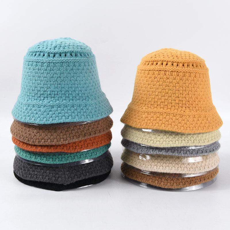 2021 Simple Fisherman Hat Coarse Wool Knitted Bucket Hat Female Version Of Pure Color Wild, Black
2021 Simple Fisherman Hat Coarse Wool Knitted Bucket Hat Female Version Of Pure Color Wild, Black