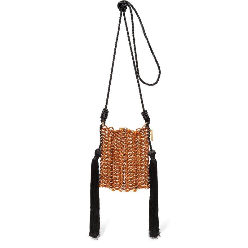 Women Acrylic Evening bag Stylish Tassel Shoulder Bags Designer Cross body Bags Flap Phone Purses and Handbags, Acrylic brown