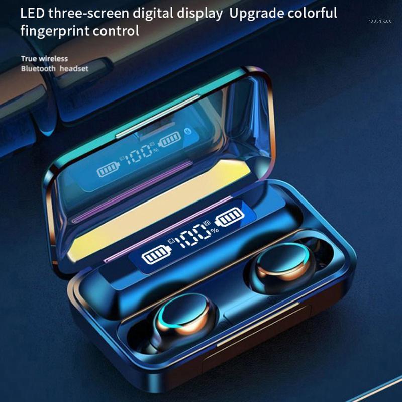 Oringinal F9-V5.0 Bluetooth 5.0 Earphones TWS Fingerprint Touch Headset HiFI Stereo In-ear Earbuds Waterproof Wireless Headphone1, Black
Oringinal F9-V5.0 Bluetooth 5.0 Earphones TWS Fingerprint Touch Headset HiFI Stereo In-ear Earbuds Waterproof Wireless Headphone1, Black