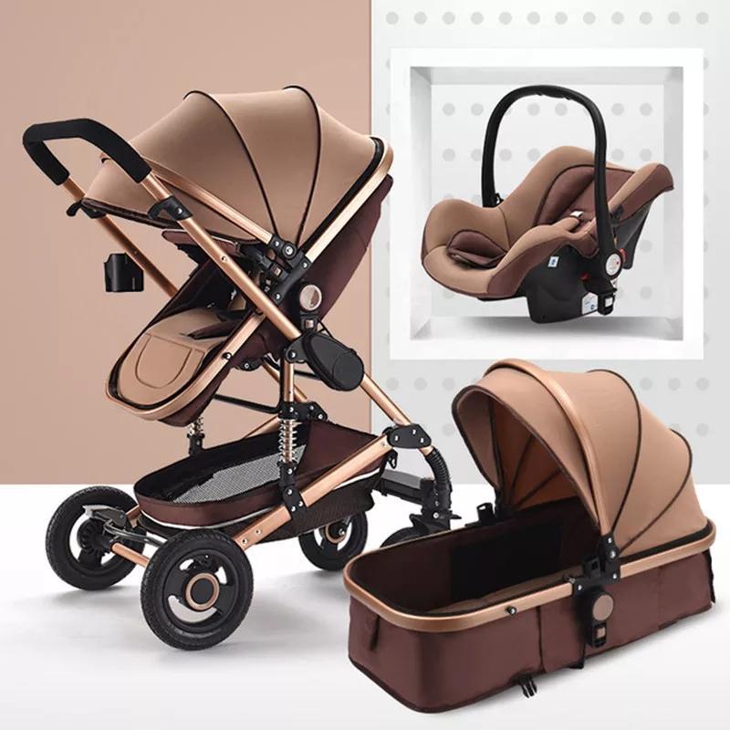 2020Multifunctional 3 in 1 Baby Stroller High Landscape Stroller Folding Carriage Gold Baby Newborn1
2020Multifunctional 3 in 1 Baby Stroller High Landscape Stroller Folding Carriage Gold Baby Newborn1