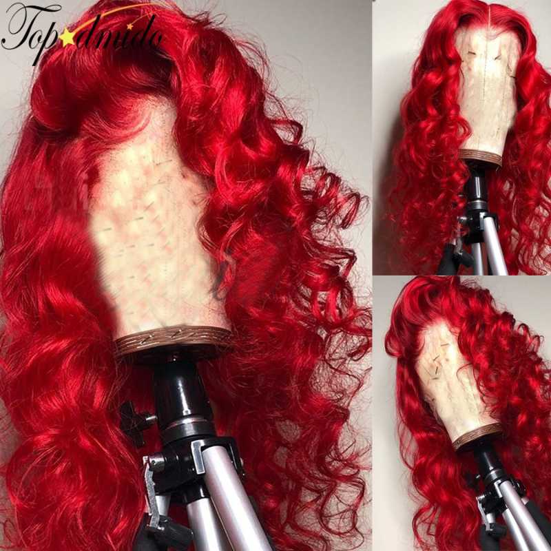Topodmido Red Color Human Hair Lace Front Wigs with Natural Hairline Body Wave Remy Hair 13x6 Lace Front Human Wigs, Black;brown
Topodmido Red Color Human Hair Lace Front Wigs with Natural Hairline Body Wave Remy Hair 13x6 Lace Front Human Wigs, Black;brown