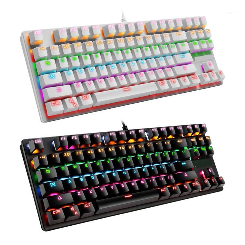 Gaming Mechanical Keyboard Blue Switch 87/104 Keys USB RGB/Mix Backlit Wired Keyboard For Windows XP/7/8/10 Game Laptop PC1
Gaming Mechanical Keyboard Blue Switch 87/104 Keys USB RGB/Mix Backlit Wired Keyboard For Windows XP/7/8/10 Game Laptop PC1