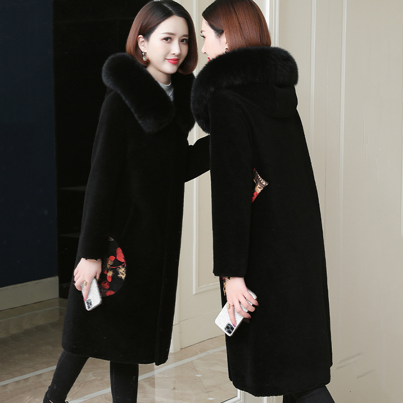 2021 and Women's Clothing Large Chenille Female Mid-length New Lambskin Coat NVQ3, Black
2021 and Women's Clothing Large Chenille Female Mid-length New Lambskin Coat NVQ3, Black