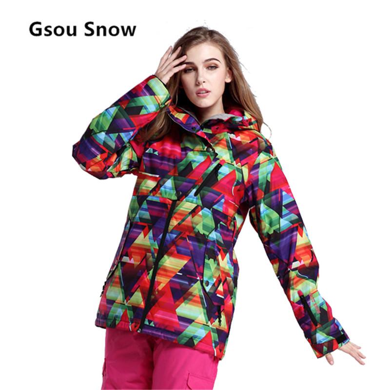 Gsou Snow Women Ski Jacket Waterproof Windproof Ski Wear Skiing Jacket Female Breathable Warm Snowboard Sport Wear, Multi
Gsou Snow Women Ski Jacket Waterproof Windproof Ski Wear Skiing Jacket Female Breathable Warm Snowboard Sport Wear, Multi