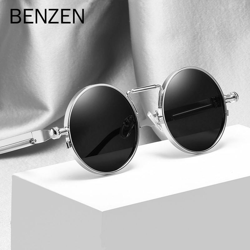 Sunglasses BENZEN Steampunk Men Women Brand Designer High Quality Vintage Round Metal Frame Sun Glasses UV 400 6683
Sunglasses BENZEN Steampunk Men Women Brand Designer High Quality Vintage Round Metal Frame Sun Glasses UV 400 6683
