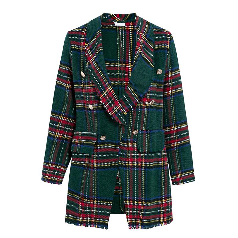 2020 Blazer For Women Plaid Double-faced Woolen Cardigan Suit Long-sleeved Casual Hit Color Plaid Cardigan New
2020 Blazer For Women Plaid Double-faced Woolen Cardigan Suit Long-sleeved Casual Hit Color Plaid Cardigan New