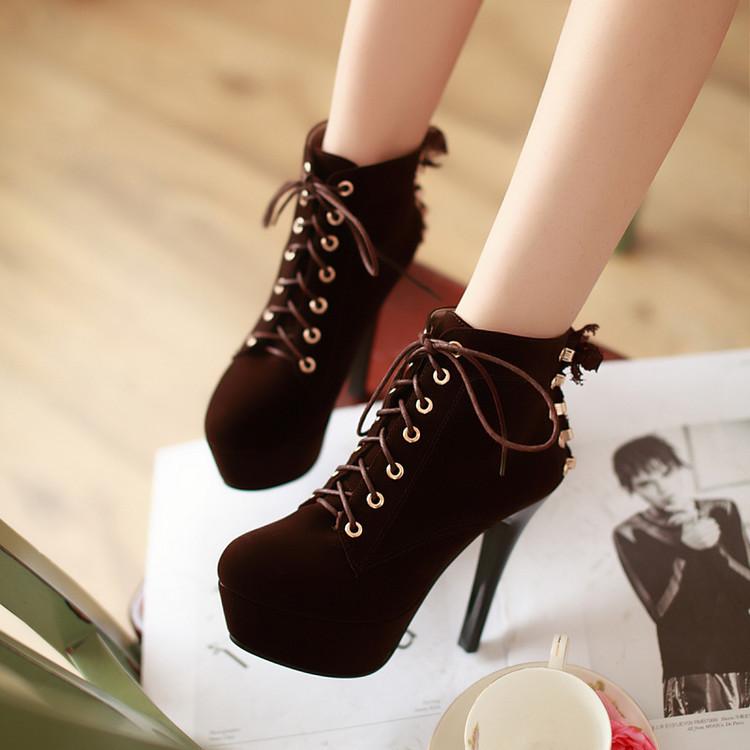 2020 Winter New Round Toe 12cm High Heels Corss Strap Waterproof Suede Leather Fashion Women's Boots Thin Heels Shoes Woman, Black
2020 Winter New Round Toe 12cm High Heels Corss Strap Waterproof Suede Leather Fashion Women's Boots Thin Heels Shoes Woman, Black