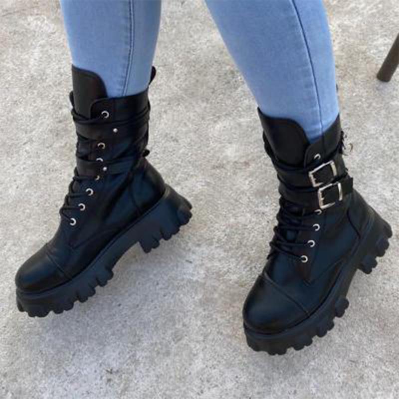 Women Lace Up Ankle Motorcycle Boots 2020 Women's Platform Mid Heels Female Footwear Woman Metal Buckle Ladies Shoes Plus Size1, Black
Women Lace Up Ankle Motorcycle Boots 2020 Women's Platform Mid Heels Female Footwear Woman Metal Buckle Ladies Shoes Plus Size1, Black