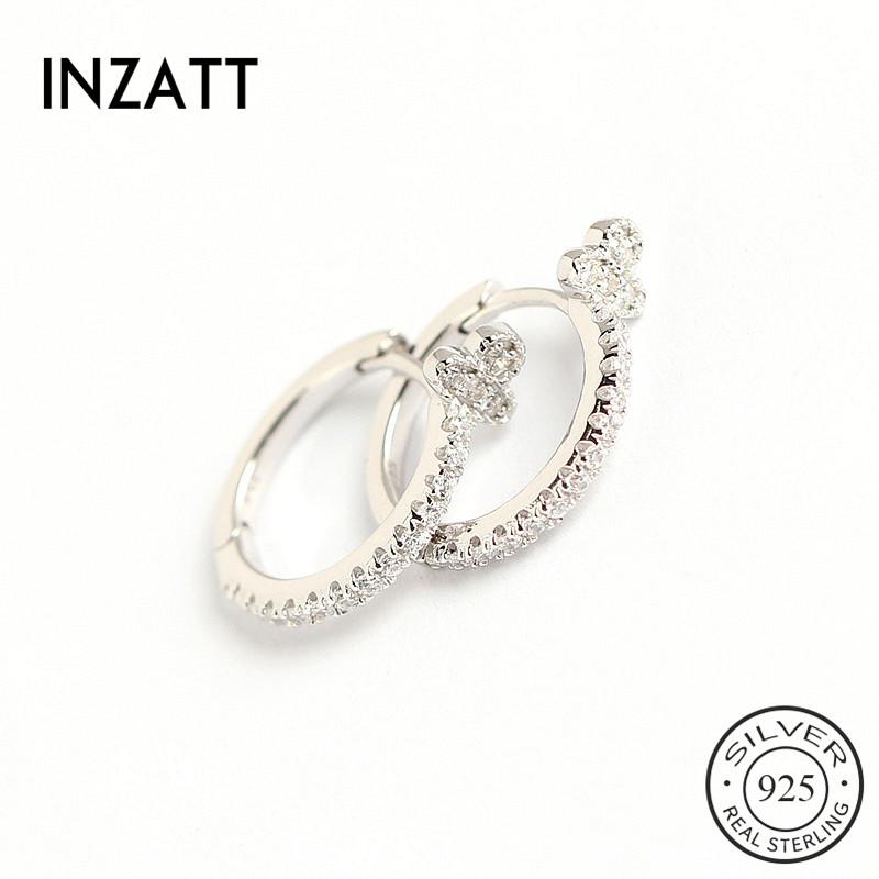 INZAReal 925 Sterling Silver Zircon Round Hoop Earrings For Fashion Women INS Fine Jewelry 18k Gold Bohemian Accessories
INZAReal 925 Sterling Silver Zircon Round Hoop Earrings For Fashion Women INS Fine Jewelry 18k Gold Bohemian Accessories