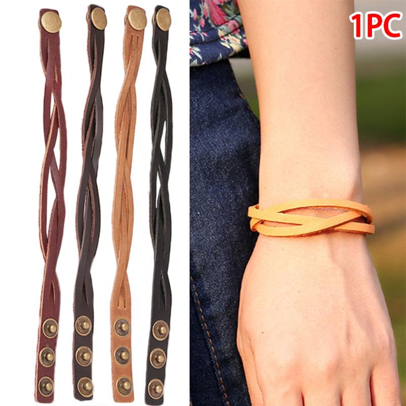 Punk Braid Leather Bracelet bangles For Men Black Stainless Steel Clasp Wristband Male Jewelry Vintage Fashion Best Gifts
Punk Braid Leather Bracelet bangles For Men Black Stainless Steel Clasp Wristband Male Jewelry Vintage Fashion Best Gifts