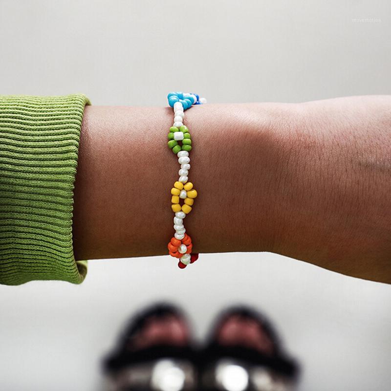 Korean Hand Woven Rice Beads Color Flower Bracelet For Women Bohemian Colorful Beaded Chain Jewelry1
Korean Hand Woven Rice Beads Color Flower Bracelet For Women Bohemian Colorful Beaded Chain Jewelry1