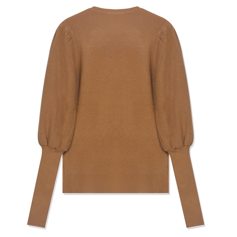 HLBCBG High quality puff sleeves Womens Sweaters Fashion Knitted Pullover Sweater Fall Winter Soft Female Jumper Top Jersey Pull 201225