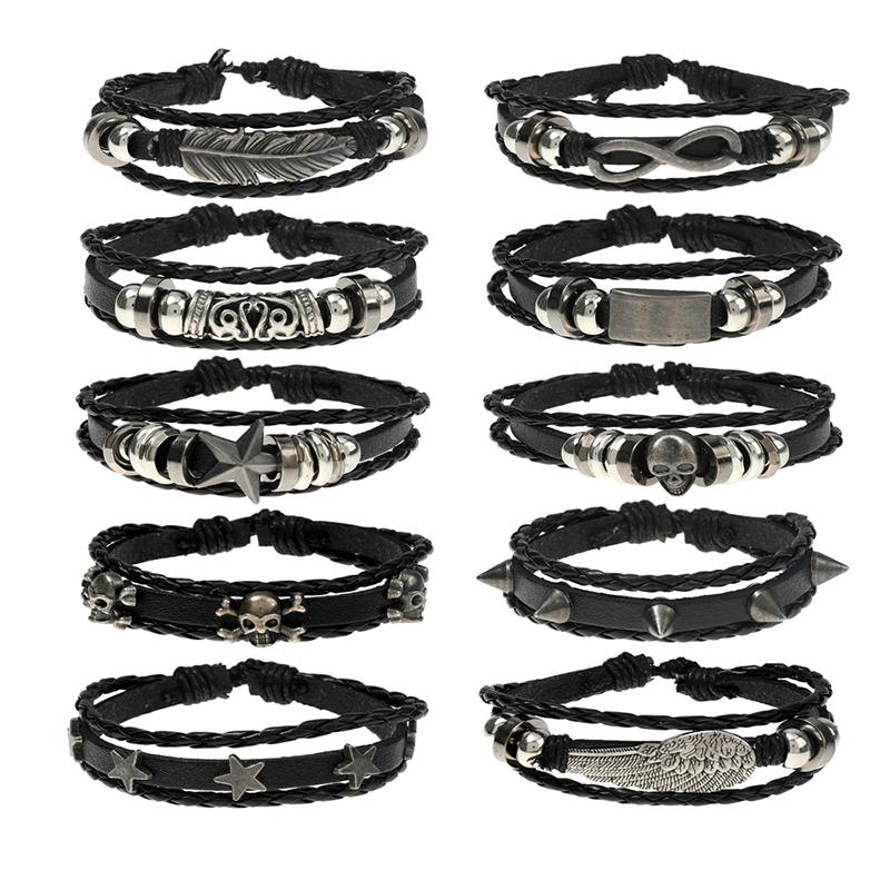 Bangle Jessingshow Fashion Black 12 Pcs/set Handmade Weave Charm Wrap Leather Men Bracelets For Women Bangles Homme Male Jewellery
Bangle Jessingshow Fashion Black 12 Pcs/set Handmade Weave Charm Wrap Leather Men Bracelets For Women Bangles Homme Male Jewellery