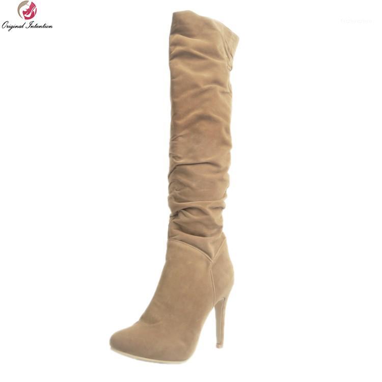 Original Intention Stylish Women Knee High Boots Fashion Pointed Toe Thin Heel Boots Elegant Camel Shoes Woman Plus US Size 4-151, Ef0482 camel
Original Intention Stylish Women Knee High Boots Fashion Pointed Toe Thin Heel Boots Elegant Camel Shoes Woman Plus US Size 4-151, Ef0482 camel