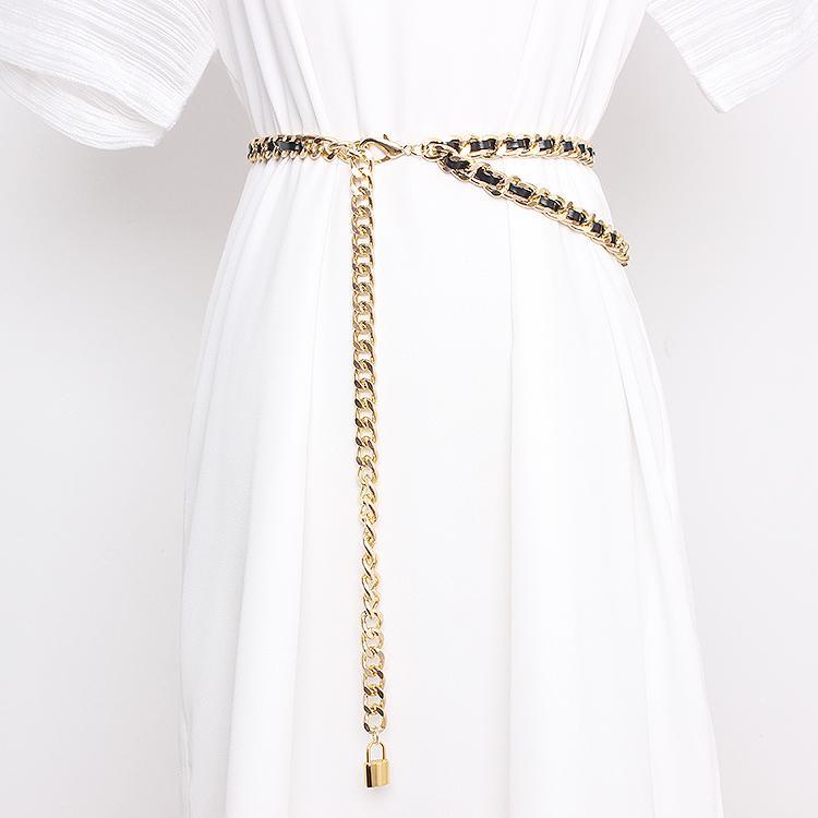 Belts High Quality Women Silver Gold Metal Alloy Twist Waist Chain Adjustable Large Plus Size Summer Dress PU Chain1, Black
Belts High Quality Women Silver Gold Metal Alloy Twist Waist Chain Adjustable Large Plus Size Summer Dress PU Chain1, Black