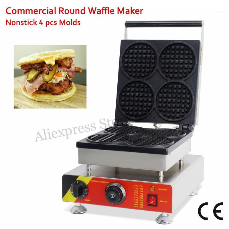 4 Molds Round-shape Waffle Maker Commercial Cake Burger Machine 110V 220V 1500W Snack Street1
4 Molds Round-shape Waffle Maker Commercial Cake Burger Machine 110V 220V 1500W Snack Street1