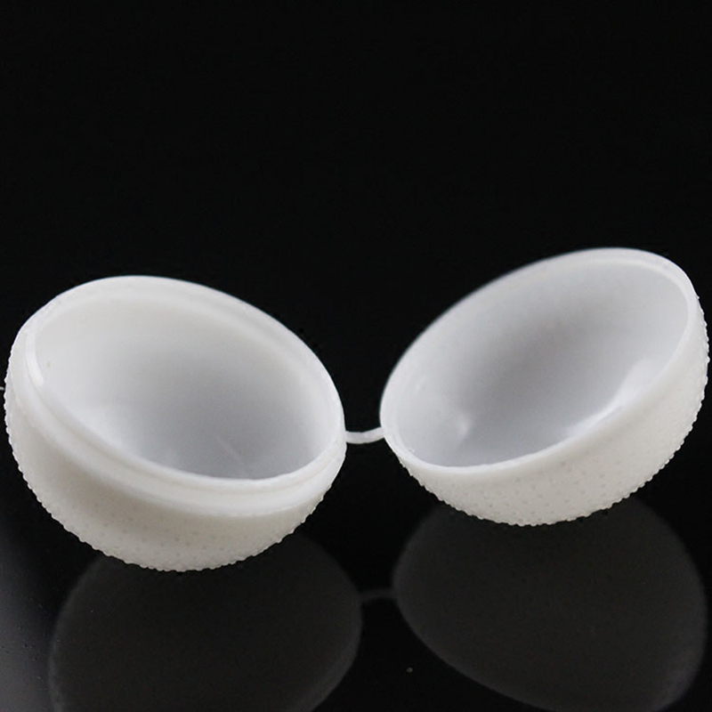 100pcs cans Empty Capsule Pill Cases storage box spherical shell wax pellet Plastic packaging Refillable box