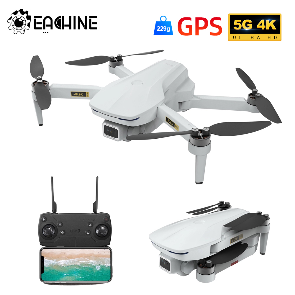 Eachine EX5 RC Quadcopter 30mins Flight Time MINI Selfie Drone 5G WIFI FPV GPS With 4K HD Camera Brushless Motor Foldable Dron, White
Eachine EX5 RC Quadcopter 30mins Flight Time MINI Selfie Drone 5G WIFI FPV GPS With 4K HD Camera Brushless Motor Foldable Dron, White
