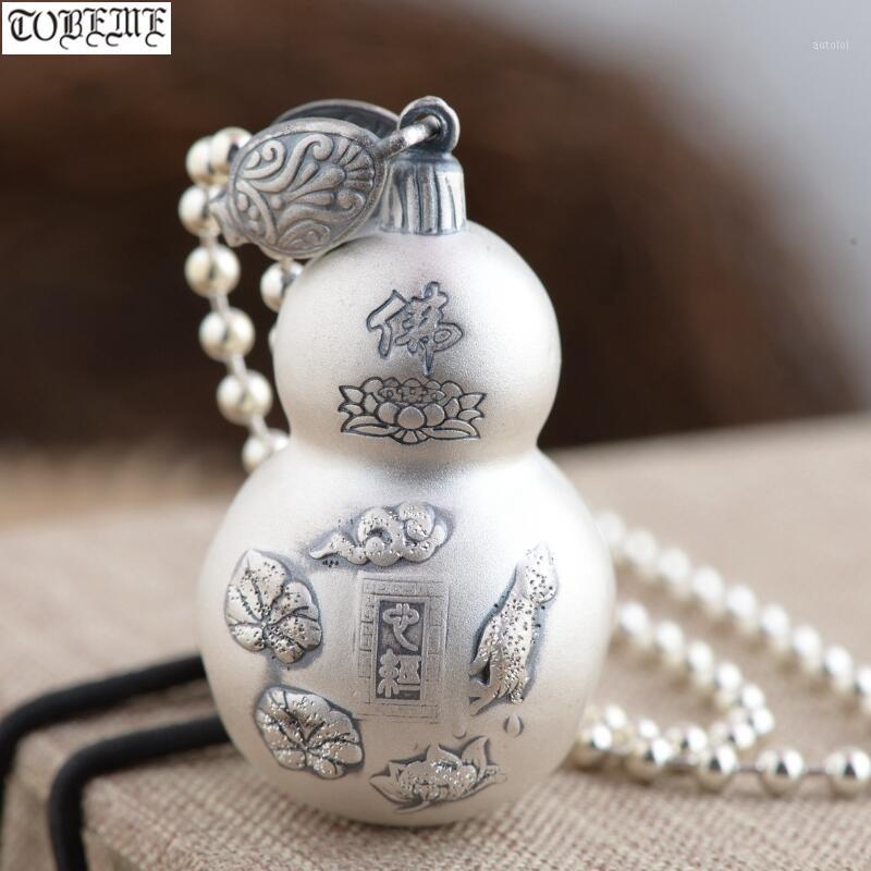 100% 999 Silver Gourd Pendant Necklace the Buddhist Heart Sutra Amulet Necklace Tibetan Lotus Good Luck Gourd Pendant1
100% 999 Silver Gourd Pendant Necklace the Buddhist Heart Sutra Amulet Necklace Tibetan Lotus Good Luck Gourd Pendant1