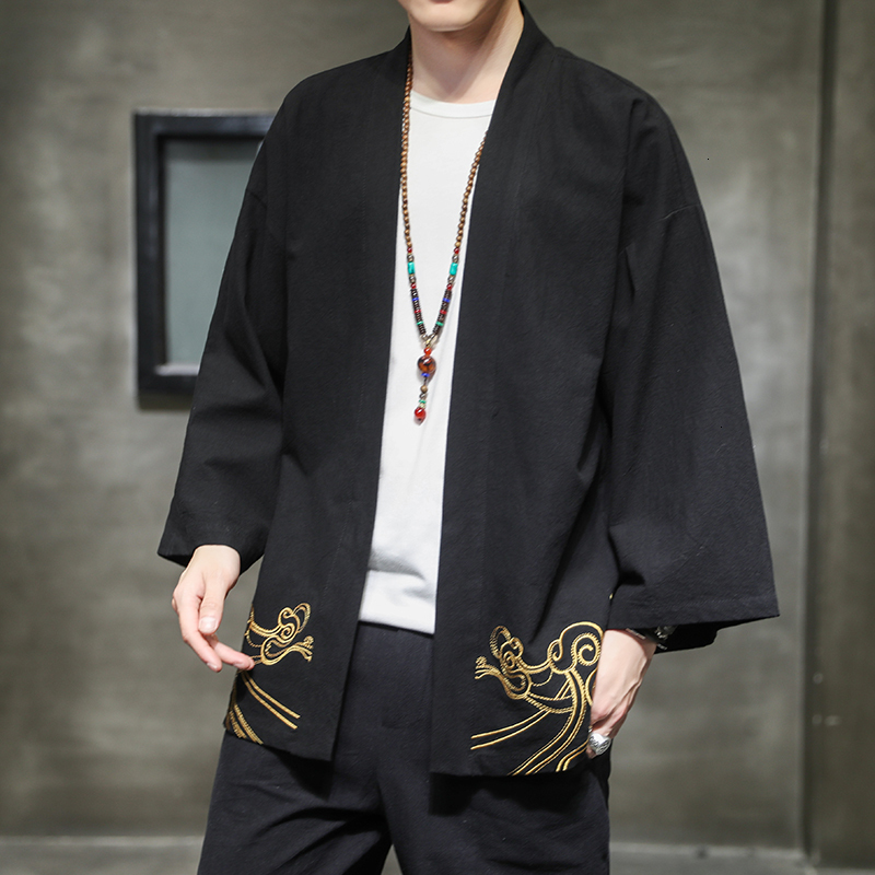 2021 New Chinese Style Men's Oversize Jackets Clothing Cotton Linen Embroidery Windbreaker Man Vintage Casual Fashion Coats Nw19, Black
2021 New Chinese Style Men's Oversize Jackets Clothing Cotton Linen Embroidery Windbreaker Man Vintage Casual Fashion Coats Nw19, Black