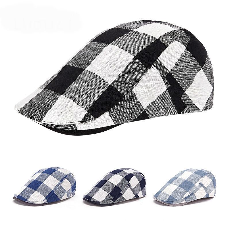 2021 Spring and Summer Cotton and Linen Ivy Hat Men Women Outdoors Thin Beret Cap Adult Big Size Plain Newsboy Caps 56-60CM, Blue grid
2021 Spring and Summer Cotton and Linen Ivy Hat Men Women Outdoors Thin Beret Cap Adult Big Size Plain Newsboy Caps 56-60CM, Blue grid
