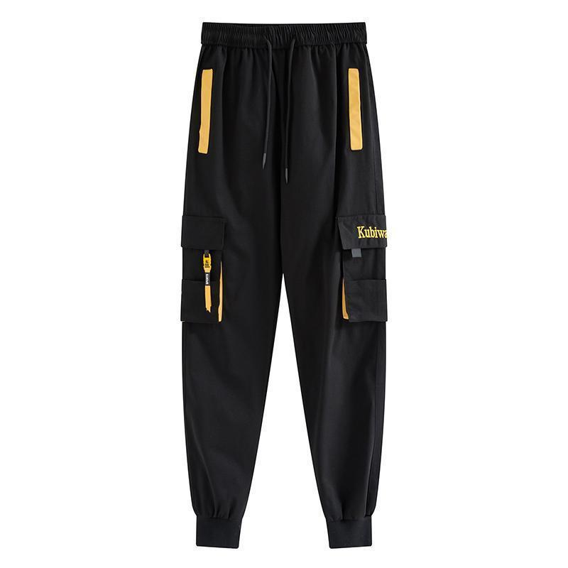 Women Cargo Pants Fashion Streetwear Ankle Length Elastic Waist Drawstring Pants Female Loose Trousers Casual Joggers Pants 201109