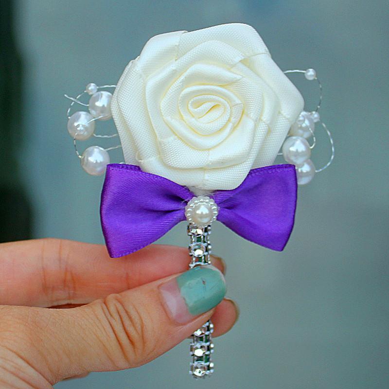 1 Piece Wedding Ribbon corsage Groomsman Groom Boutonniere Party Prom Man Corsage Handmade Fabric Rose Men Suit Brooch Flower, Black
1 Piece Wedding Ribbon corsage Groomsman Groom Boutonniere Party Prom Man Corsage Handmade Fabric Rose Men Suit Brooch Flower, Black