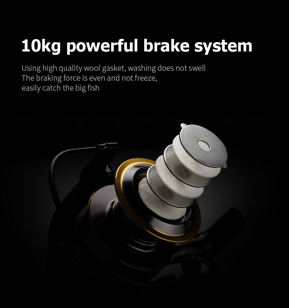 Salwater Fishing Spinning Reel HE5007000 Max Drag 10kg 5 21 Metal ball Grip Spool For Carp Pesca269i