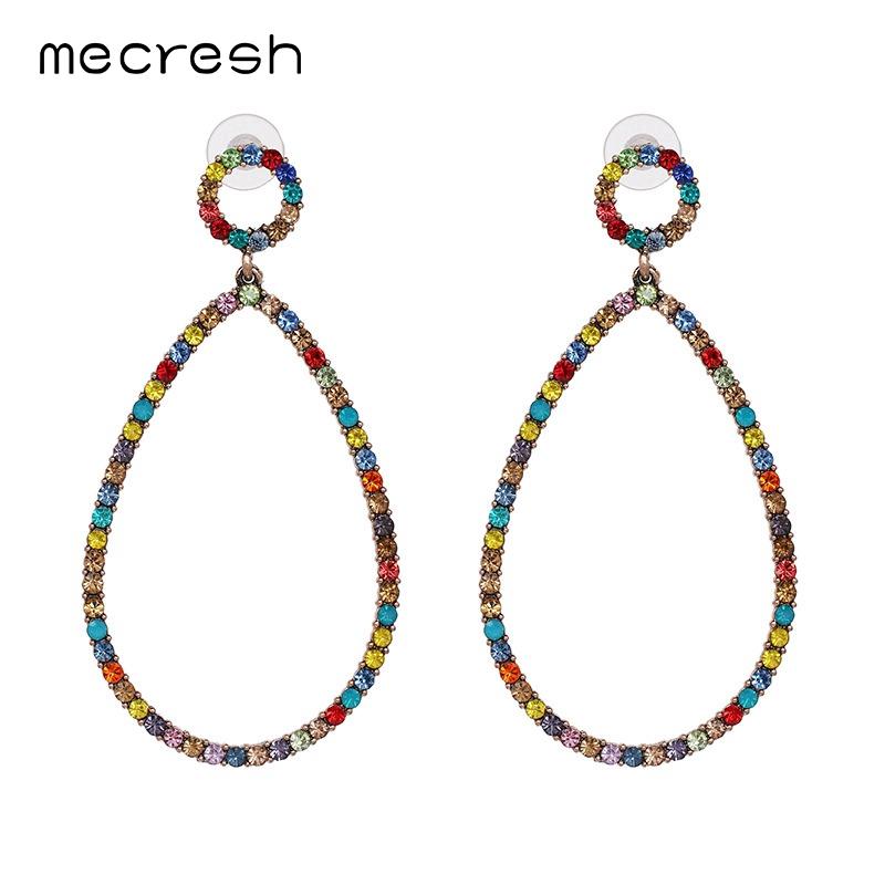 Mecresh Cute Simple Teardrop Dangle Earrings 2020 Fashion Wedding Jewelry Multicolor Rhinestone Big Long Women Earrings EH1192
Mecresh Cute Simple Teardrop Dangle Earrings 2020 Fashion Wedding Jewelry Multicolor Rhinestone Big Long Women Earrings EH1192