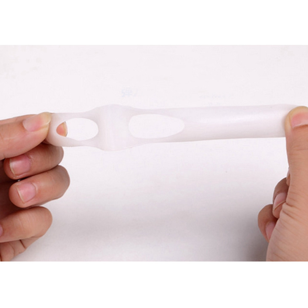 Thumb Valgus Protector Foot Fingers Toe Separator Silicone Two Hole Toe Separator Feet Health Care Protector De Valgo Del Pulgar