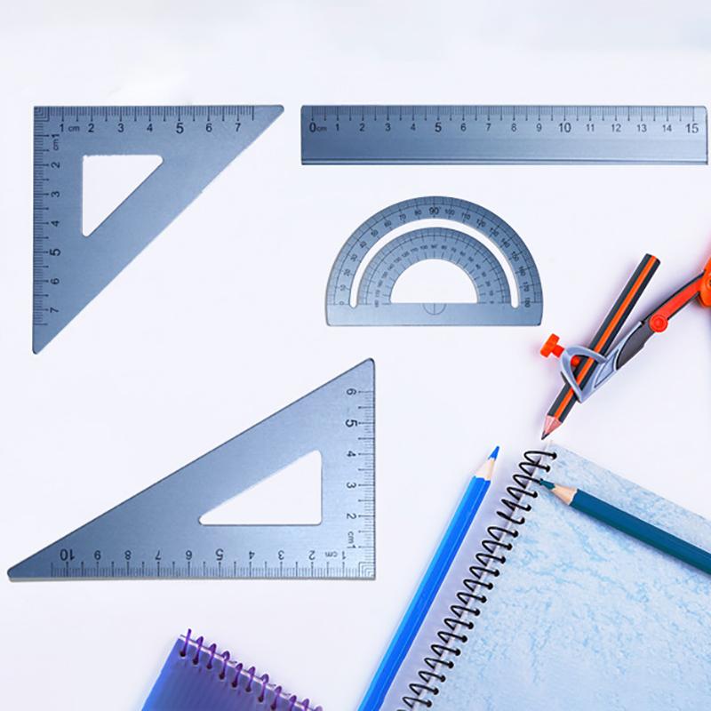3Colors Multi-function Measurement Tool School Supplies for Students Drawing Non-slip Geometry Shape 4Pcs/Set Portable
3Colors Multi-function Measurement Tool School Supplies for Students Drawing Non-slip Geometry Shape 4Pcs/Set Portable