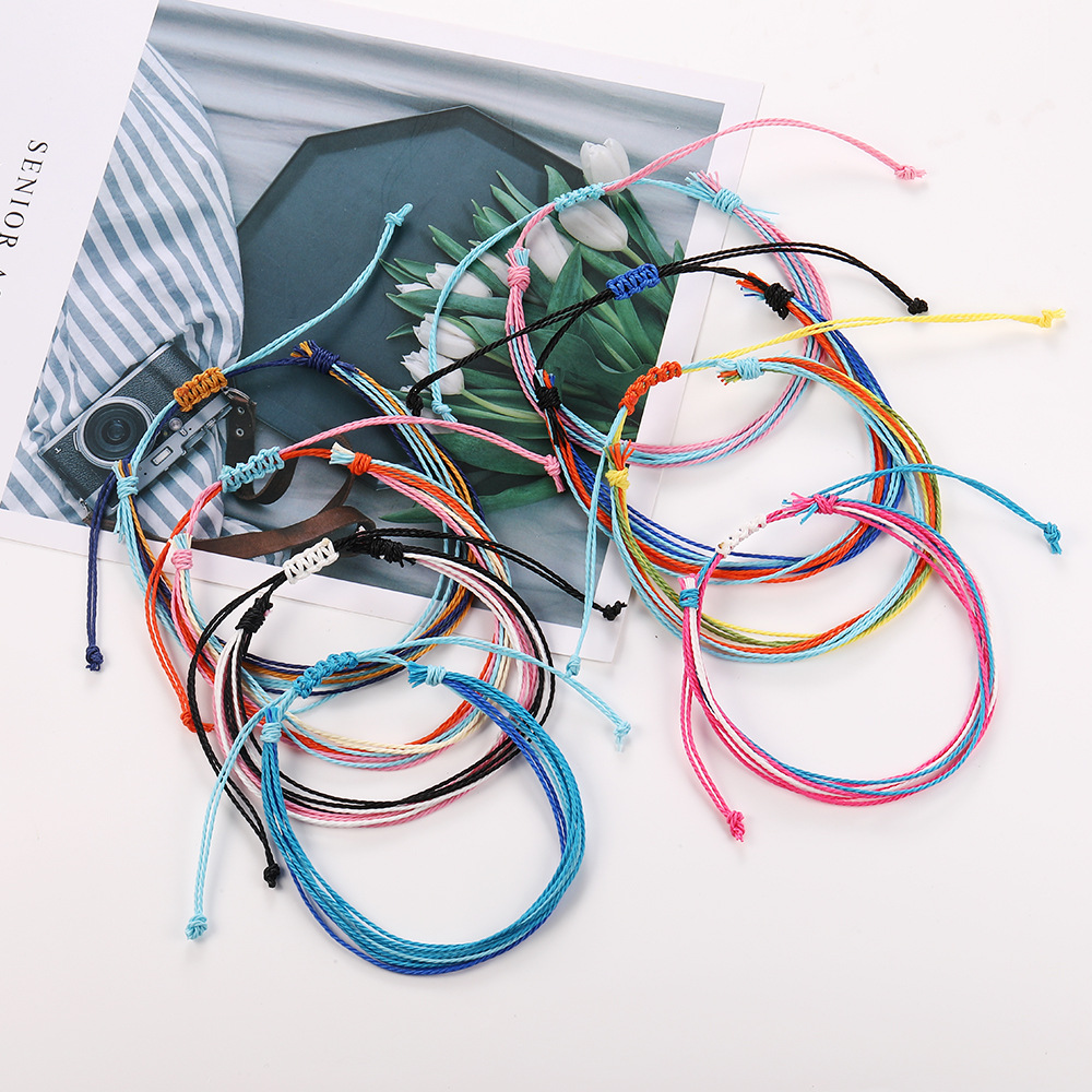 Bracelet Girls Luxury Colorful Bracelet Handmade Wax Rope Jewelry Cheap Braid Cord Strand Braided Friendship Bracelets Free Shipping KKA2106
Bracelet Girls Luxury Colorful Bracelet Handmade Wax Rope Jewelry Cheap Braid Cord Strand Braided Friendship Bracelets Free Shipping KKA2106