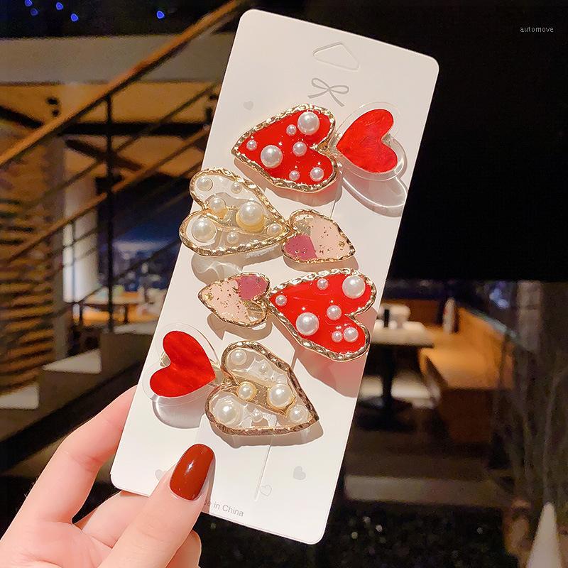 Acrylic Red Heart Pearl Hair Clips Hair Jewelry Accessories for Women Fashion Korean Pins Lady Barrette Stick ER10091
Acrylic Red Heart Pearl Hair Clips Hair Jewelry Accessories for Women Fashion Korean Pins Lady Barrette Stick ER10091