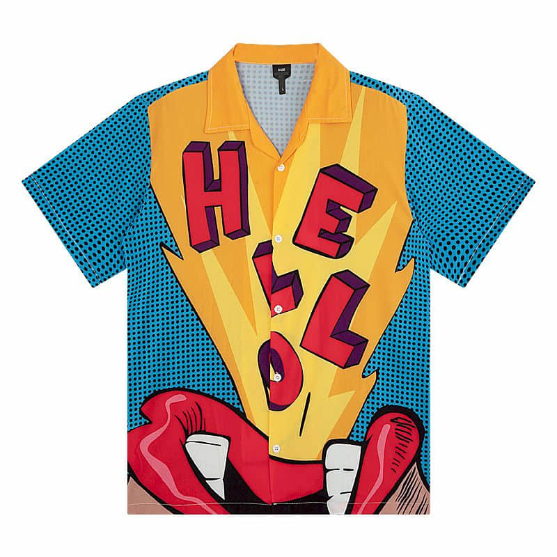 2021 New Harajuku Korean Style Trendy Personality Hip-hop Men Women Casual Wild Couples Breasted Ins Lapel Loose Short-sleeved Shirt 5y1k, Blue yellow
2021 New Harajuku Korean Style Trendy Personality Hip-hop Men Women Casual Wild Couples Breasted Ins Lapel Loose Short-sleeved Shirt 5y1k, Blue yellow