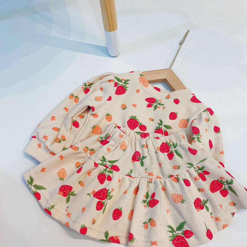 2020 Girls' Clothing Sets Girls' Autumn Winter Clothes 2020 New Long Sleeve SweaterTop+Skirt Baby Children Two-Piece Kids SuitX1019