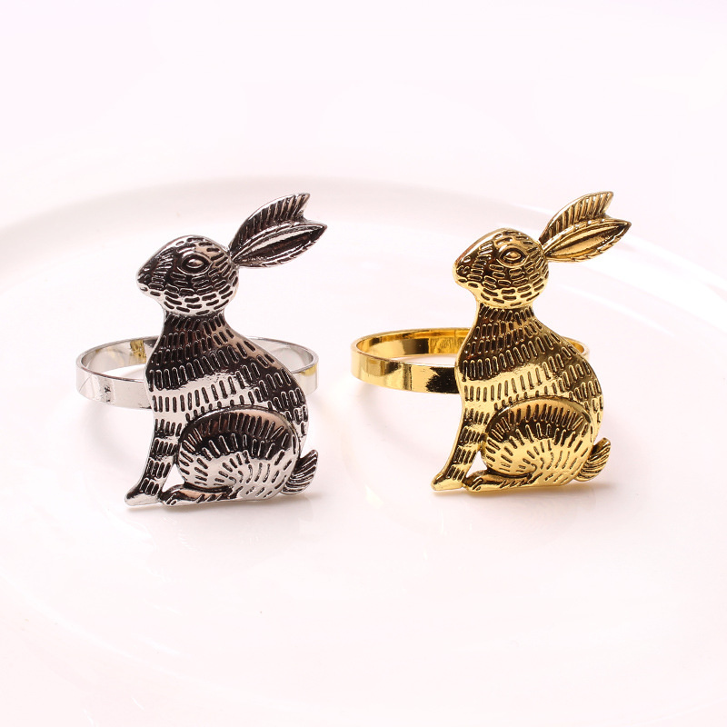 Easter Rabbit Custom Napkin Rings Decorative Napkin Holders