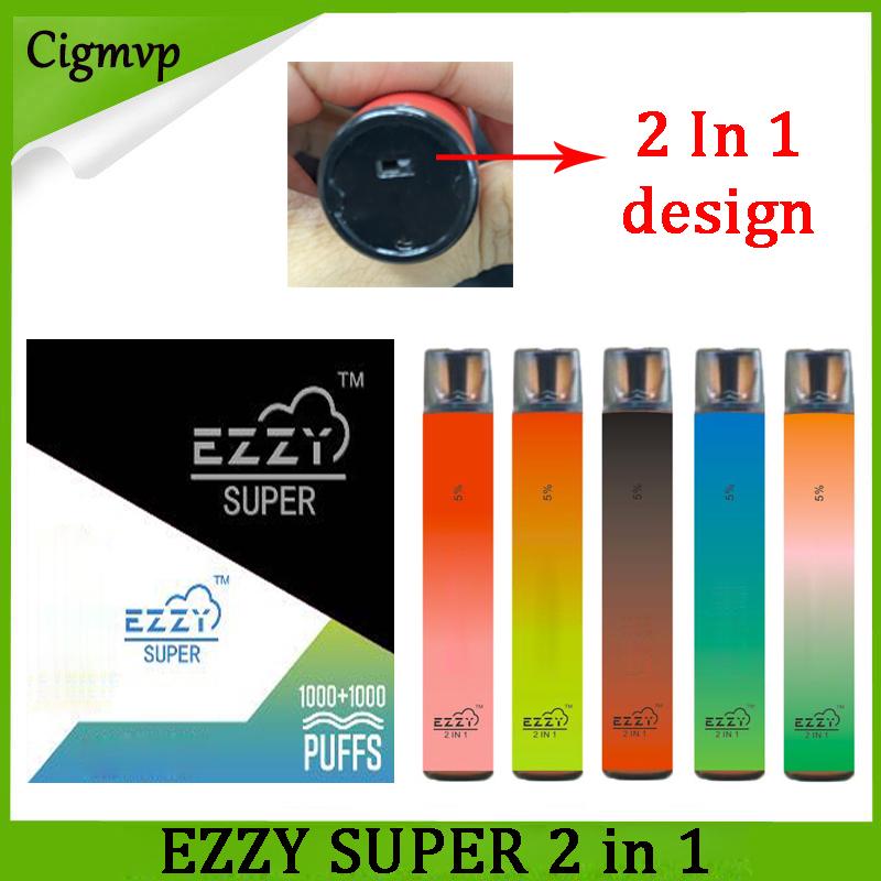 New EZZY Super 2 in 1 Disposable Vape Pen 2000 Puffs 6.5ML Dual Switch 2IN1 Pods 900mAh Battery e Cigarette Pre-Filled Vaporizer Bars Vapor
New EZZY Super 2 in 1 Disposable Vape Pen 2000 Puffs 6.5ML Dual Switch 2IN1 Pods 900mAh Battery e Cigarette Pre-Filled Vaporizer Bars Vapor