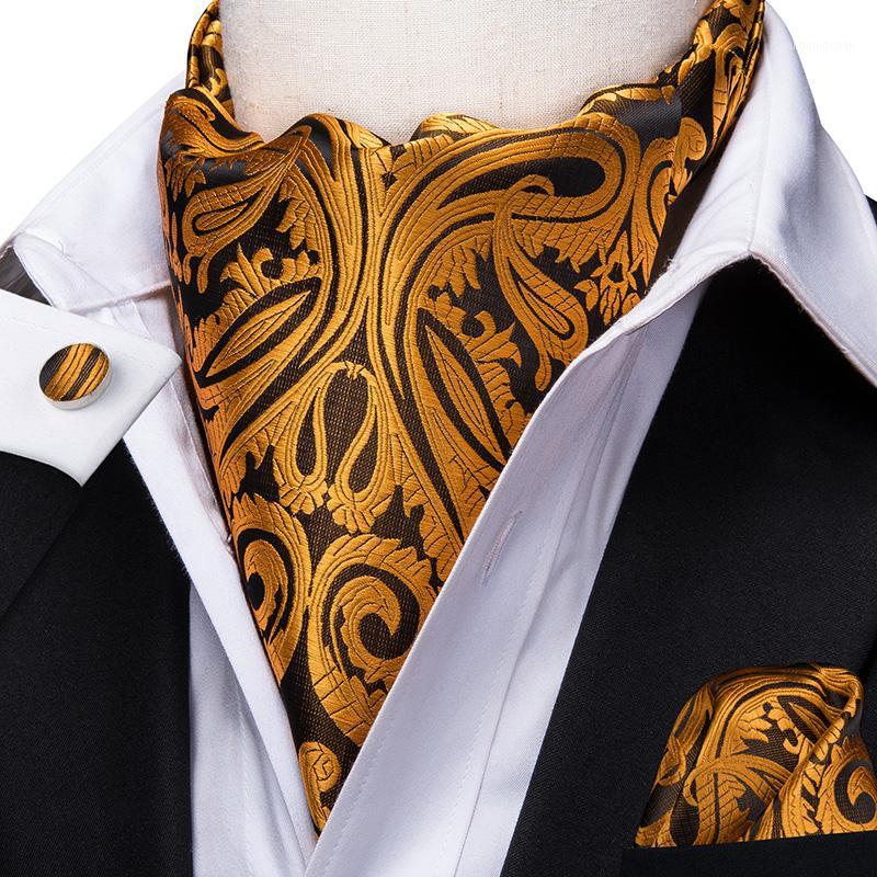 Bow Ties Hi-Tie Luxury Adult Ascot Cravat Tie For Men Silk Gold Paisley Handkerchief Cufflinks Set Scarf Casual Ties1
Bow Ties Hi-Tie Luxury Adult Ascot Cravat Tie For Men Silk Gold Paisley Handkerchief Cufflinks Set Scarf Casual Ties1
