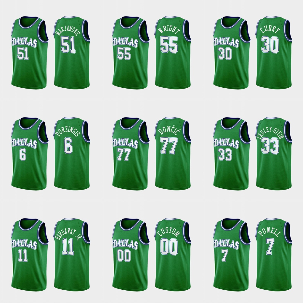 Dallas Mavericks Men Kristaps Porzingis Luka Doncic Seth Curry Dwight Powell NBA Green Custom 2020 Classic Edition Jersey, Black
Dallas Mavericks Men Kristaps Porzingis Luka Doncic Seth Curry Dwight Powell NBA Green Custom 2020 Classic Edition Jersey, Black