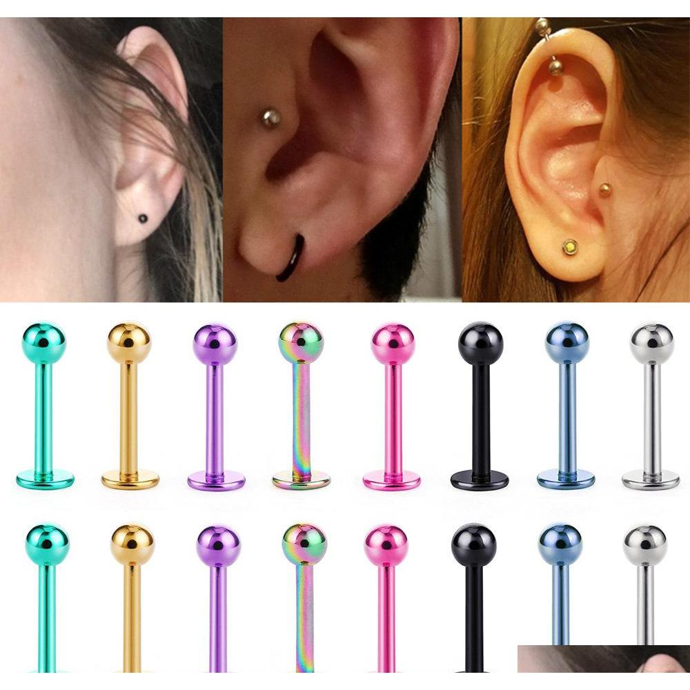 Trendy Round Anti Allergy Labret Ear Bone Nails Barbell Lip Nails Stainless Steel Tongue Pin Button Rings Body Piercing Jewelry Xn8Gx
Trendy Round Anti Allergy Labret Ear Bone Nails Barbell Lip Nails Stainless Steel Tongue Pin Button Rings Body Piercing Jewelry Xn8Gx