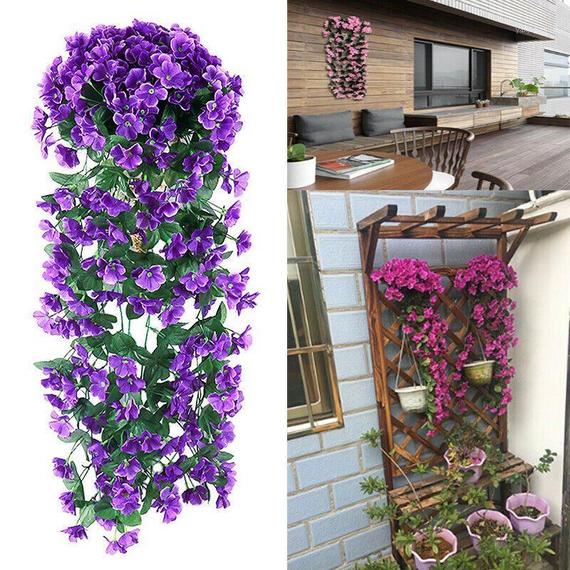 Wedding Wall Hanging Flower Orchid Fake Flower Hanging Basket Green Plant Ivy Artificial Plants Home Decor1, T1
Wedding Wall Hanging Flower Orchid Fake Flower Hanging Basket Green Plant Ivy Artificial Plants Home Decor1, T1