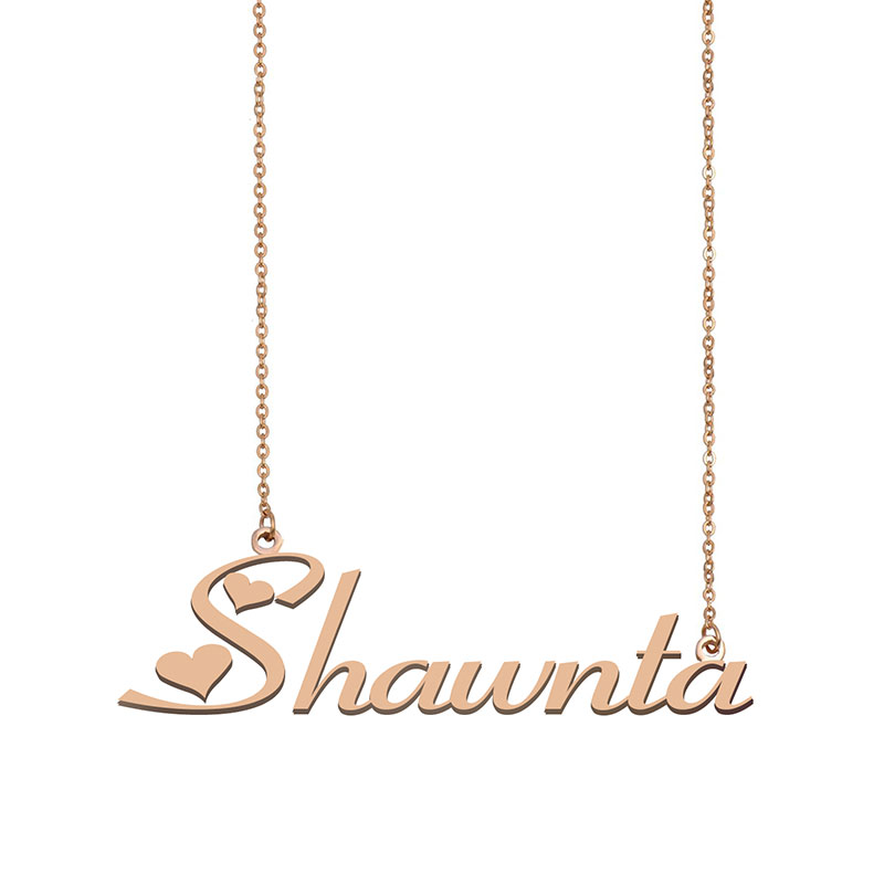 Shawnta Name Necklace Custom Nameplate Pendant for Women Girls Birthday Gift Kids Best Friends Jewelry 18k Gold Plated Stainless Steel, Silver
Shawnta Name Necklace Custom Nameplate Pendant for Women Girls Birthday Gift Kids Best Friends Jewelry 18k Gold Plated Stainless Steel, Silver