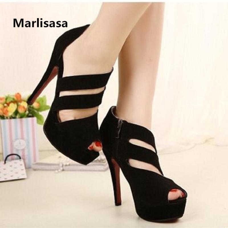 Marlisasa Mujer Tacones Altos Women Fashion Black Peep Toe Summer High Heel Shoes Lady Casual Zipper High Heel Pumps F2837
Marlisasa Mujer Tacones Altos Women Fashion Black Peep Toe Summer High Heel Shoes Lady Casual Zipper High Heel Pumps F2837