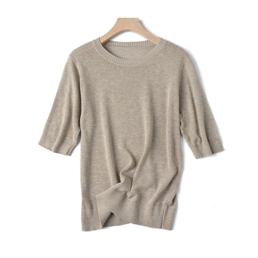 2021 New Spring Knit Short Sleeve Women Summer Loose O-neck t Chic Solid Color Basic T-shirt Tee Shirt Female Top Bmfq, Green
2021 New Spring Knit Short Sleeve Women Summer Loose O-neck t Chic Solid Color Basic T-shirt Tee Shirt Female Top Bmfq, Green
