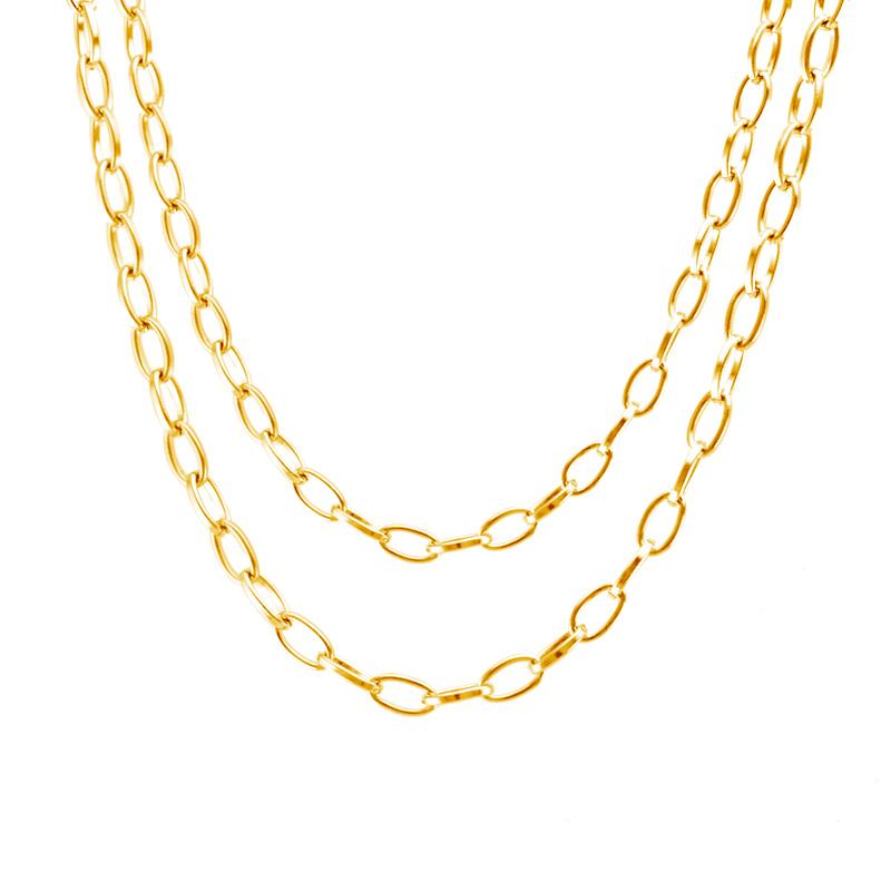 Stainless steel women choker necklace jewelry flat wire 4mm long oval ROLO O link egg Necklace Boho chain collares de moda
Stainless steel women choker necklace jewelry flat wire 4mm long oval ROLO O link egg Necklace Boho chain collares de moda