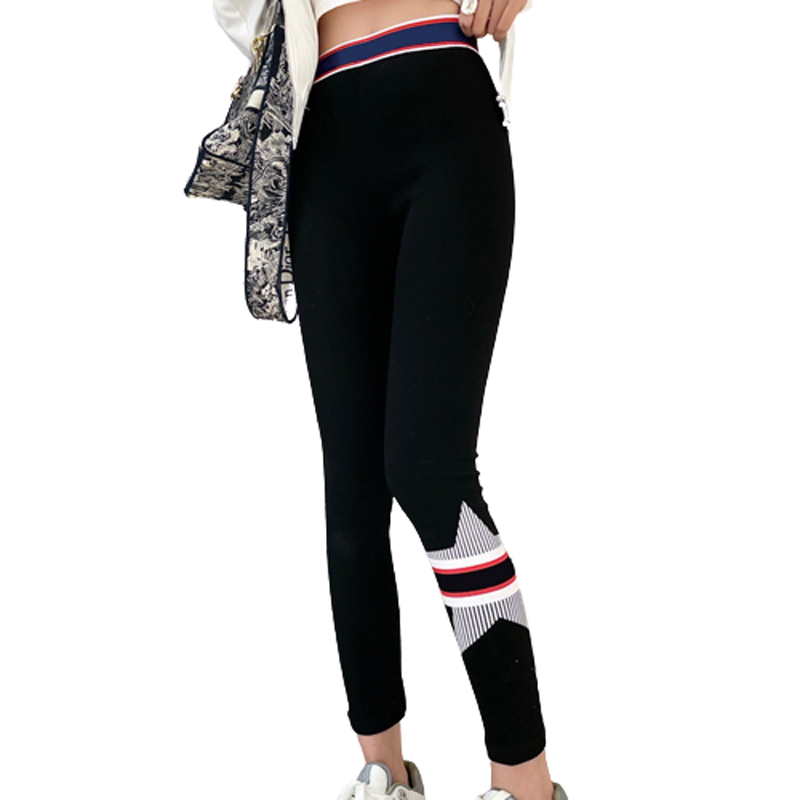 Femmes LEGGINGS INS MODIANT HOT MODE STAR FEMMES Pantalon Yoga Pantalons respirants Joggers Lady Girls Pantalon de survêtement